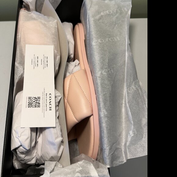 Coach Holly Quilted Leather Sandal - Picture 13 of 14